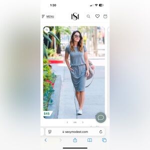 Brigitte Brianna Sexy Modest Baseball tee dress